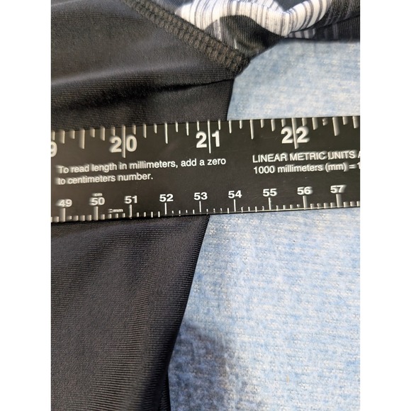 Free Country Womens XXL Rash Guard Long Sleeve Quarter Zip Swim Shirt Black Camo - Picture 8 of 8